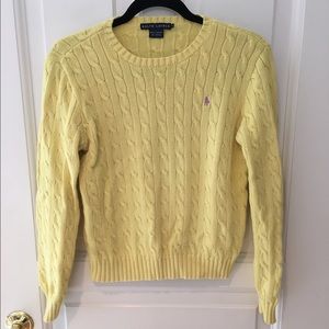 Ralph Lauren Yellow Cable Knit