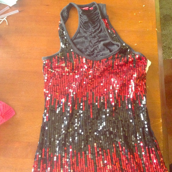 SOLD Womens sequined tank top