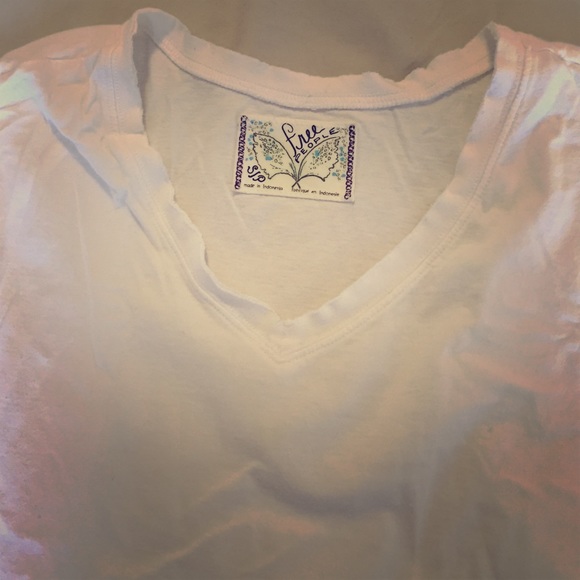 Wide fit v-neck tshirt