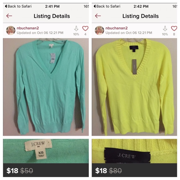 Bundle for $40 jcrew NWT sweaters
