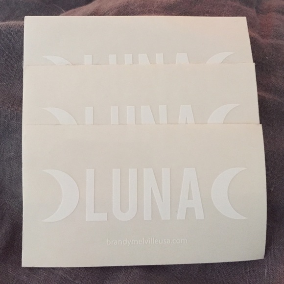 3 Brandy Melville "Luna" stickers