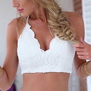 Boho lace crop! NWT