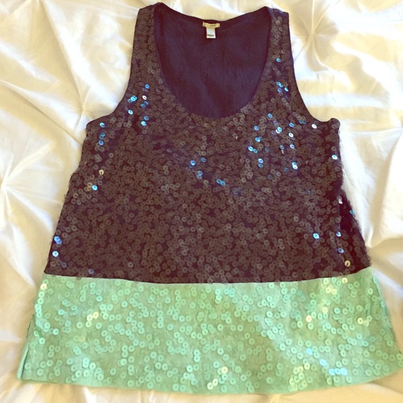 Sequined J. Crew Tank Top