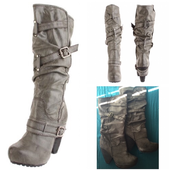 big buddha women's moto heel boot