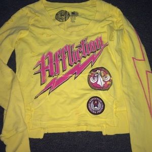 Super cute affliction sweat shirt