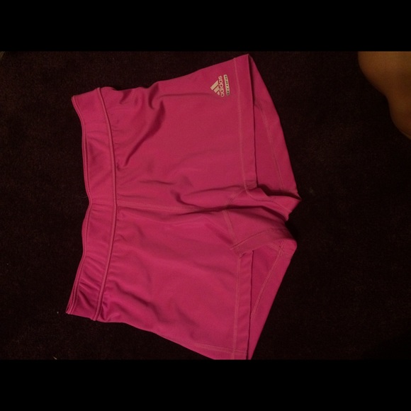 Pink Adidas Techfit Climalite Athletic Shorts