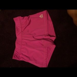 Pink Adidas Techfit Climalite Athletic Shorts
