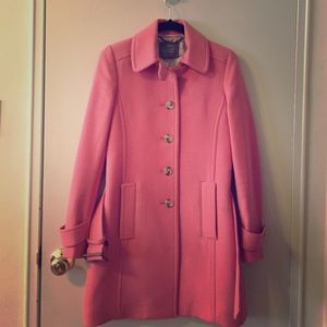J. Crew Double Cloth Belted Wool Trench Coat