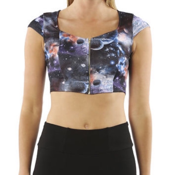 Galaxy Crop Top