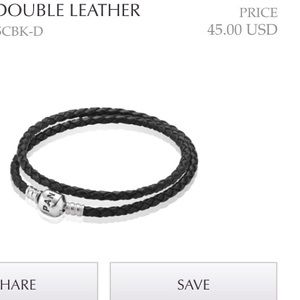 PANDORA leather bracelet
