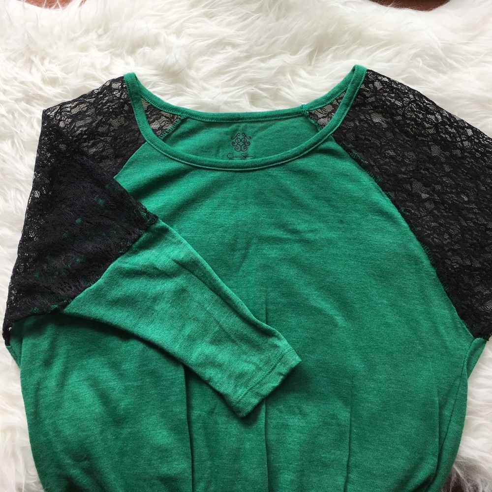 Brand new Jessica Simpson lace sleeve top