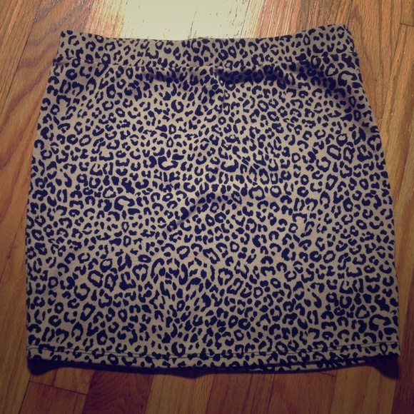 Animal Print Mini Skirt