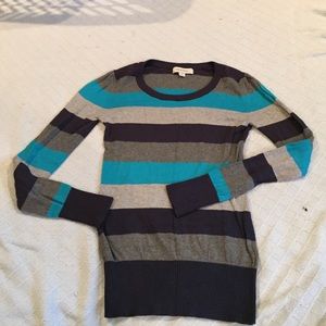 Blue and gray sweater