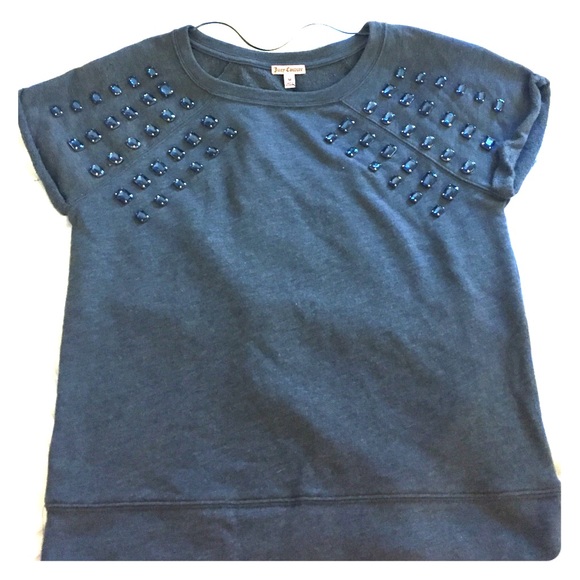 Juicy Couture Sweatshirt Top with Jewels