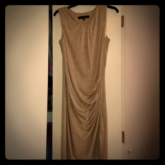 Elegant Golden "Nine West" Dress: Size 8