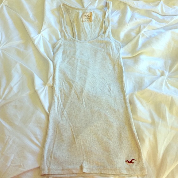 Grey Tank Top -Hollister