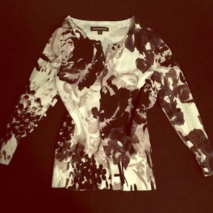 Xs express cardigan black white and gray