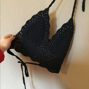 2 super cute woven bralettes