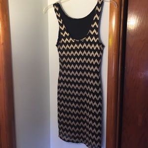 Black and gold Cocktail dress