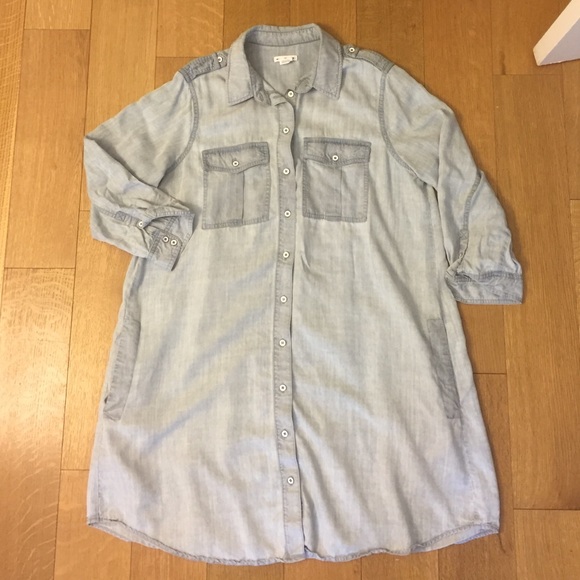 Club Monaco Chambray Denim Dress