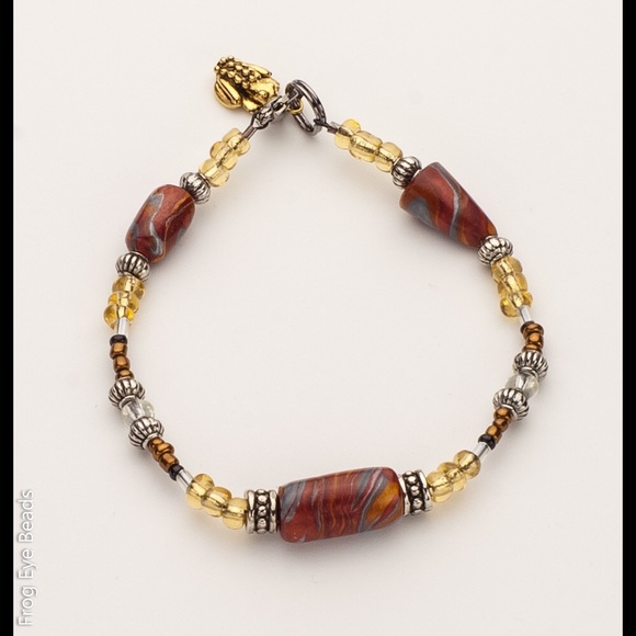 OOAK Handmade Savanna Wilds Bead Bracelet