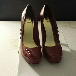 Bakers red square even heels