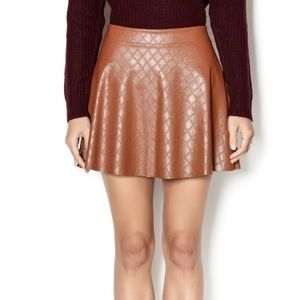 Quilted Faux Leather Mini