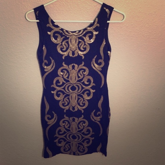 Black and Gold Windsor dress