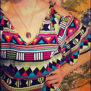 Aztec patterned dress
