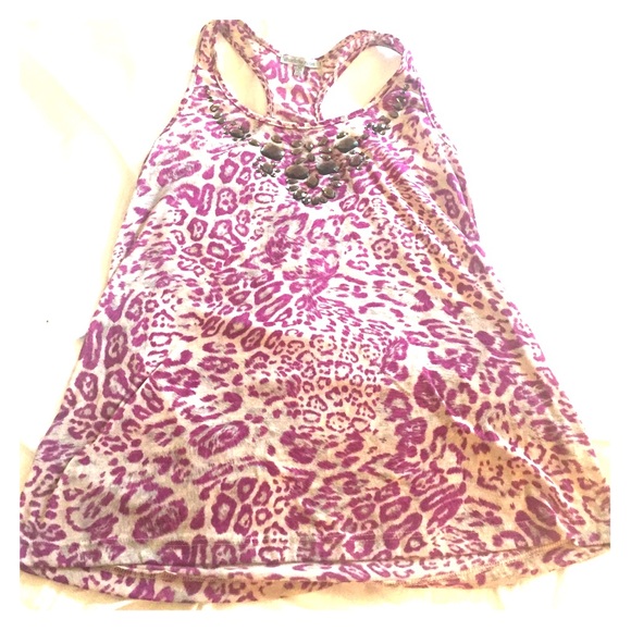 Jeweled Printed Tank! Charlotte Russe