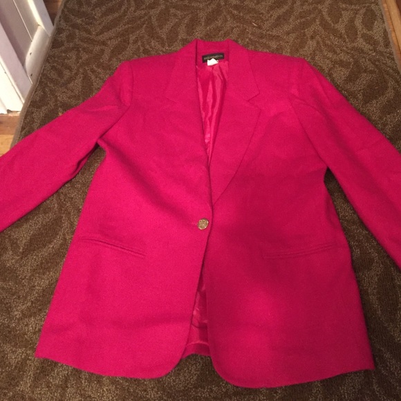 Vintage Pink Wool Blazer