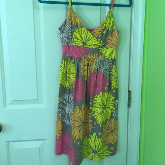 Bright floral dress