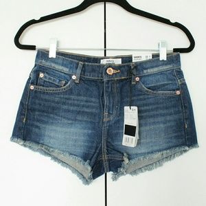 NWT - Mango Denim Shorts with Small Fringes