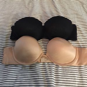 H&M/VICTORIAS SECRET: strapless bra set