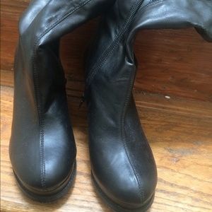 Steve Madden wedge boot with stretch upper