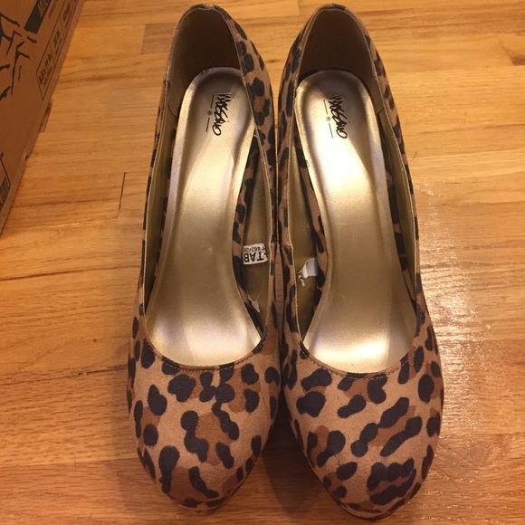 Leopard Print Platform Heels