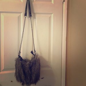 Aldo cross body furry bag