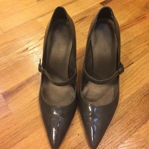 Nine West Army Green Buckle Heel