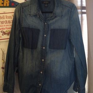 Long sleeve denim button up