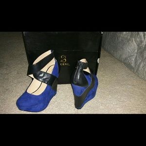 Scene Cobalt Blue sexy wedges
