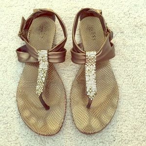 GUESS rhinestone sandals