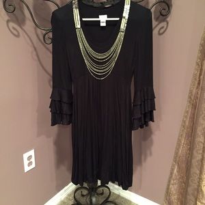Black Cache Dress with removable necklace