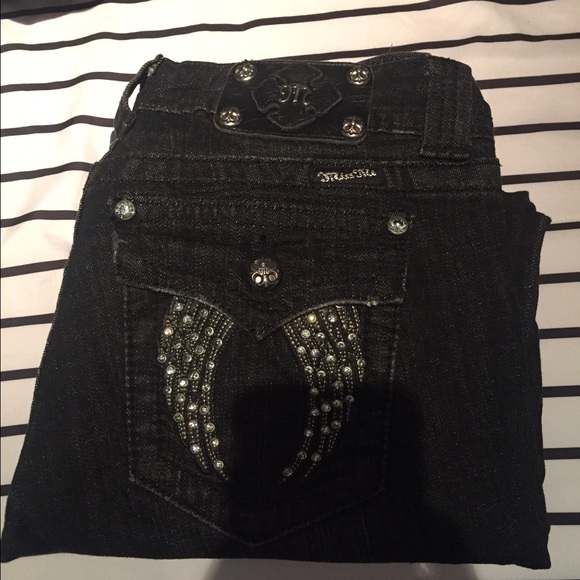 Miss me jeans. Black. Skinny.