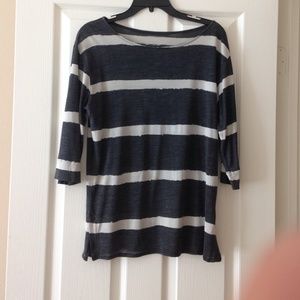 Majestic Filatures Paris semi shear 3/4 sleeve T