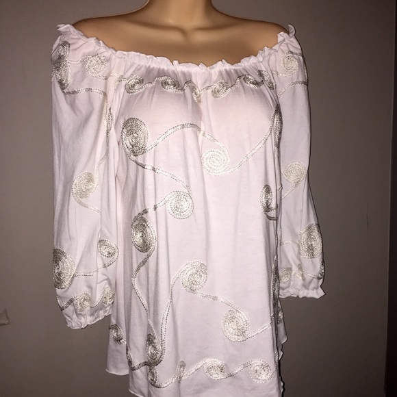 LAUREN MICHELLE TUNIC TOP M