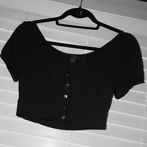 Express Black Crop Top Size S