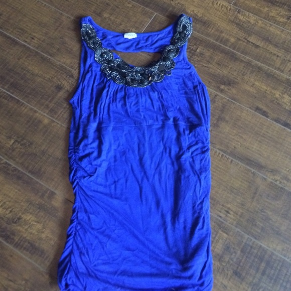 Blue tank from Charming Charlie's - Picture 1 of 2