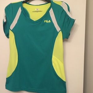 FILA short sleeve women's medium work out shirt