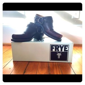 Frye Belted Harness Mules