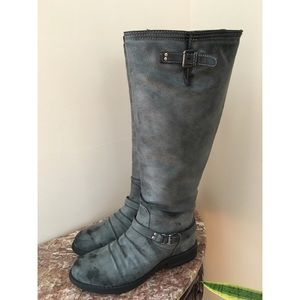 Madden Girl Zoiie Boots (blue/gray)
